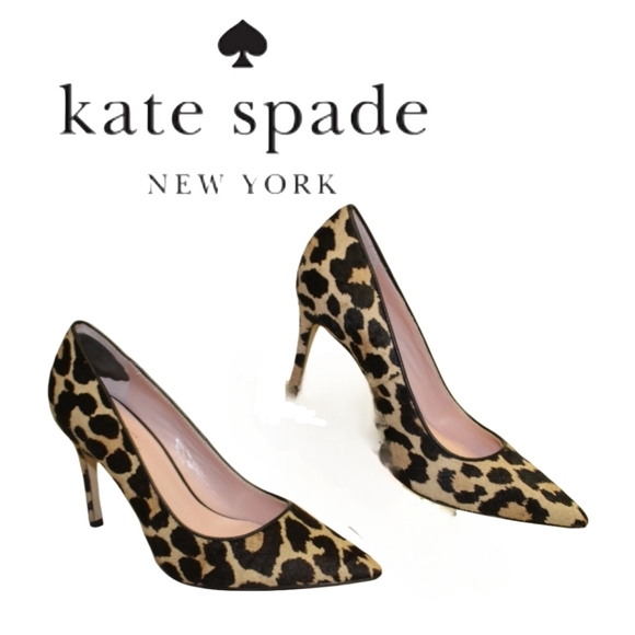 Kate Spade New York Vivian Womens 6 M Animal Print Calf Hair Heels Pumps Shoes